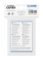 Preview: Ultimate Guard Classic Soft Sleeves Standardgröße Transparent (100)